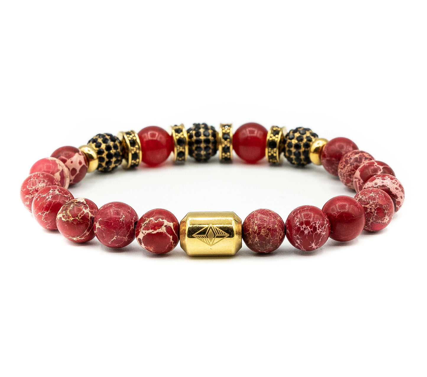 Pulsera Triple Disco Ball Red