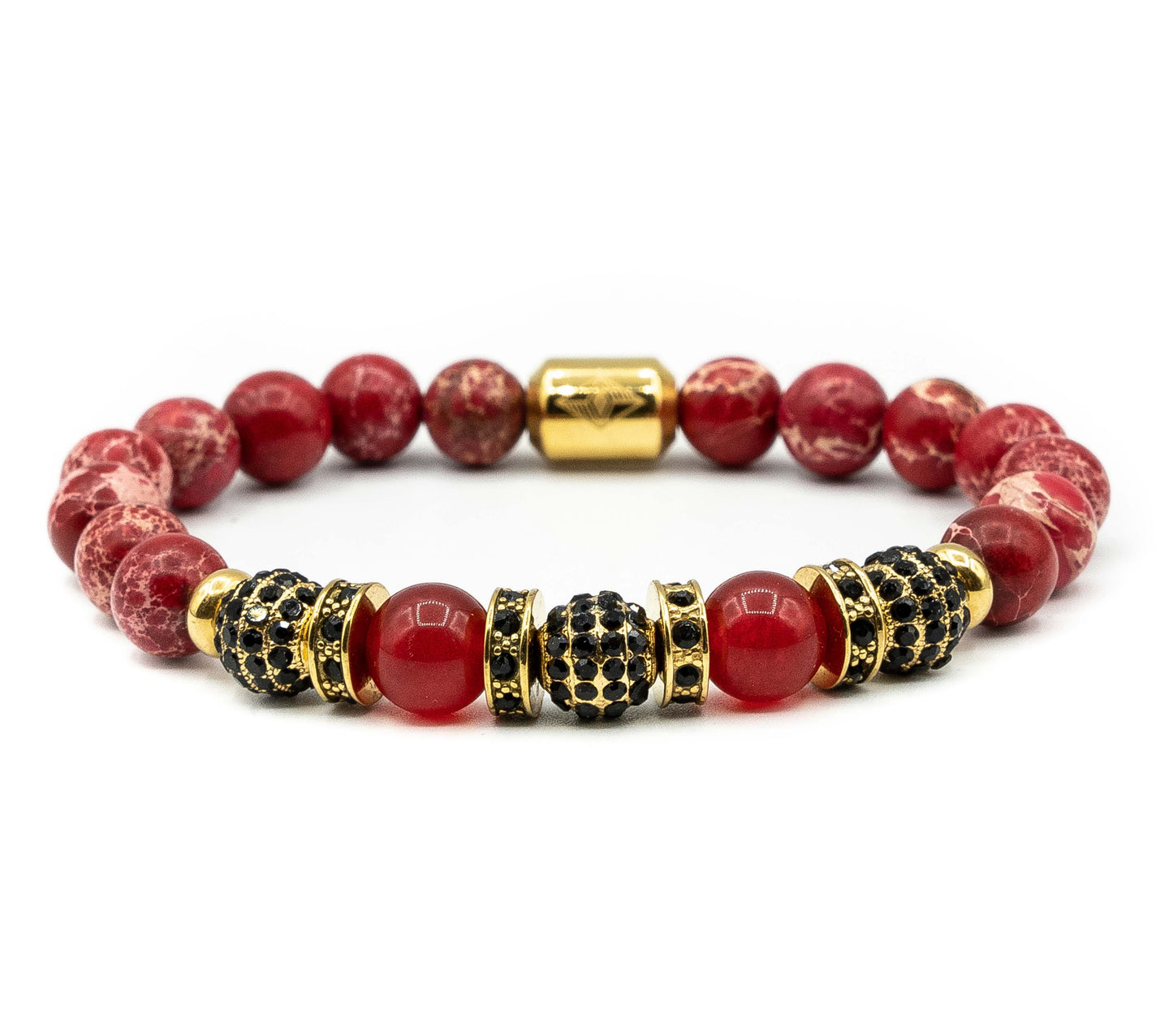 Pulsera Triple Disco Ball Red