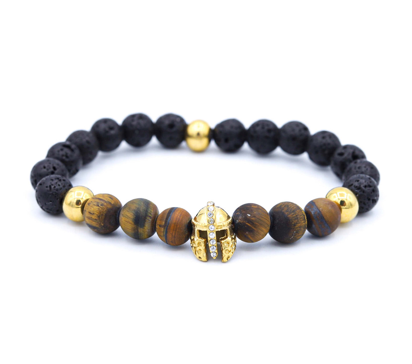 Pulsera Gladiador Oro18K / Tiger Eyes