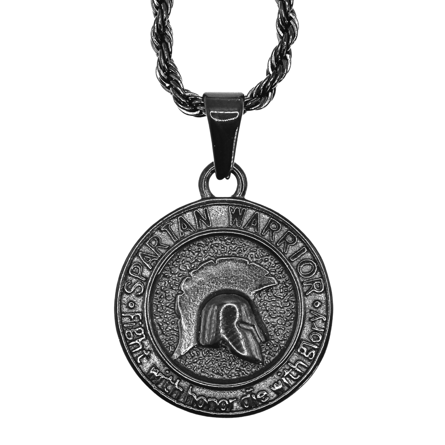 Cadena Rope Fina con Medalla Espartana