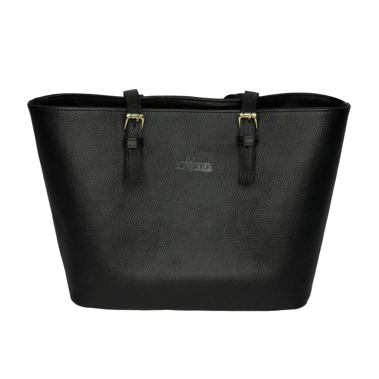 Cartera Tote Negro Granulado