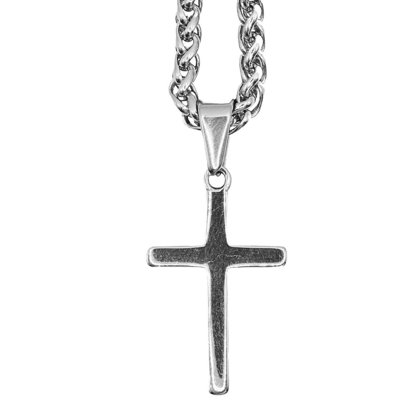 Cadena Rope Fina con Cruz Minimalista Fina