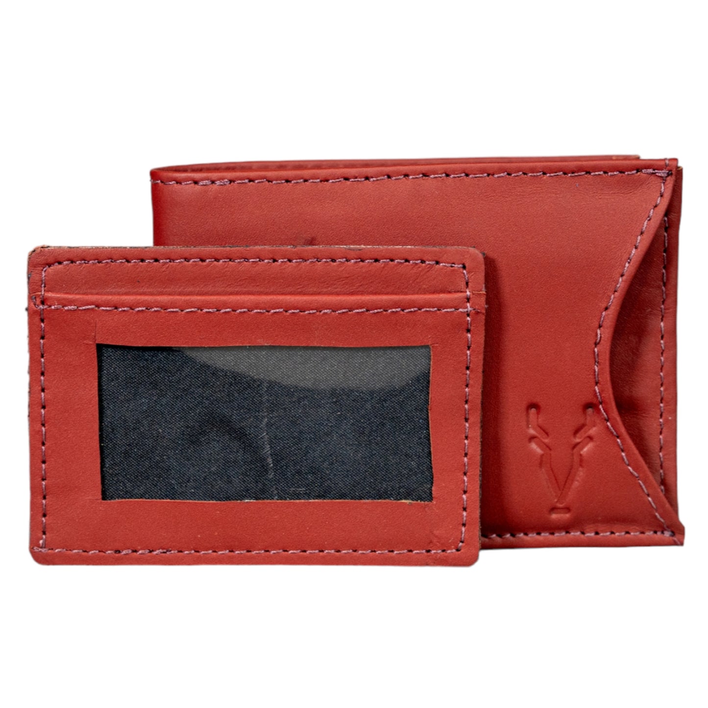Billetera con Tarjetero Extraible Rojo Vino