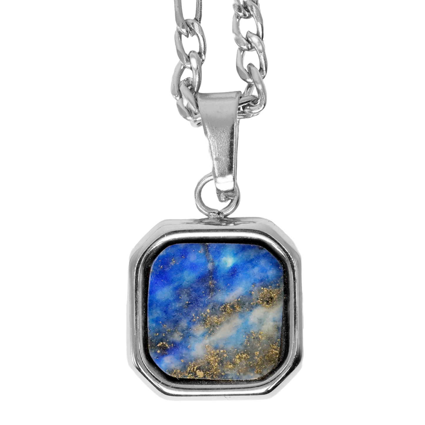 Cadena Figaro con Dije Square Lapislazuli