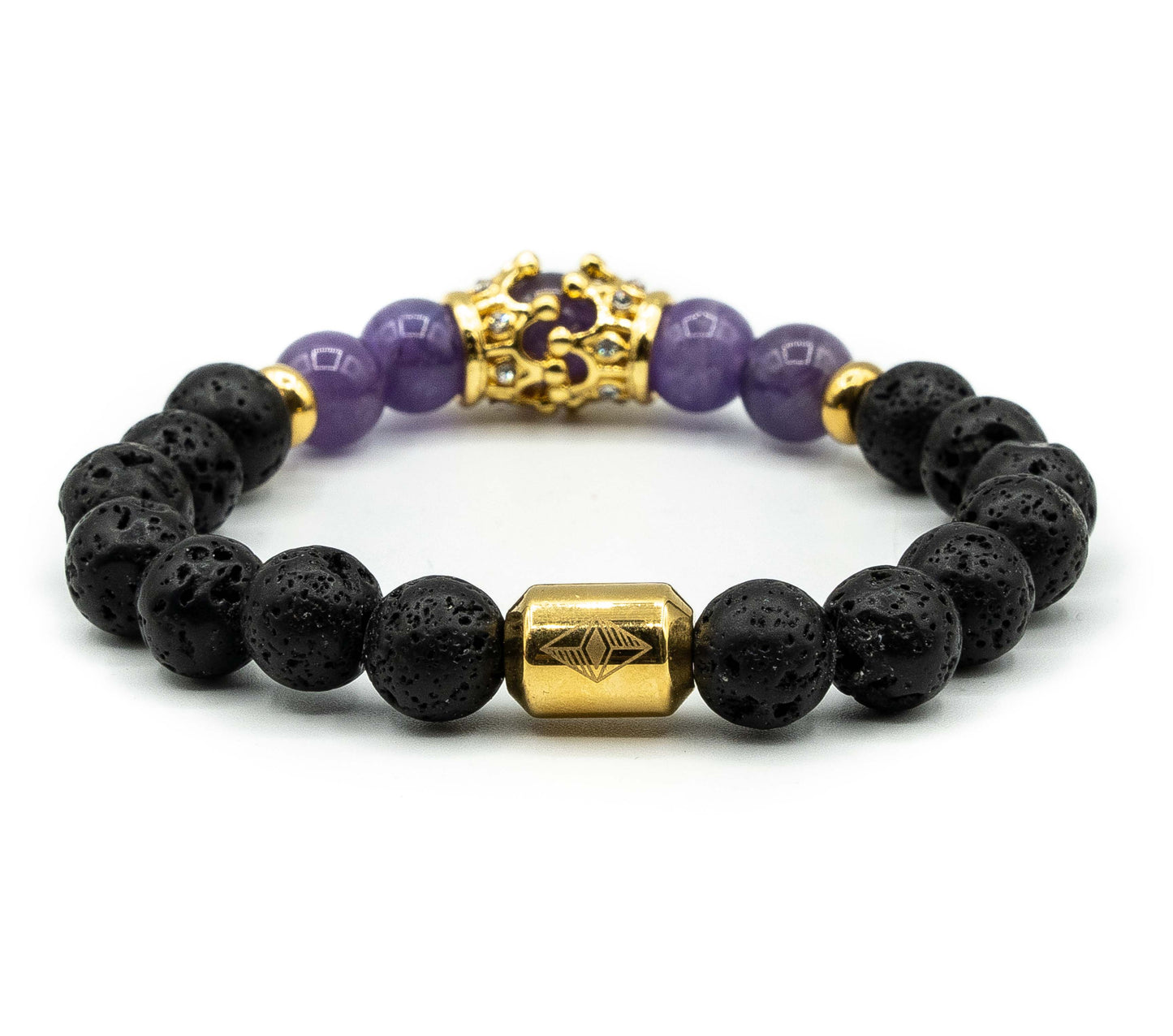 Pulsera con Doble Corona Marques Oro18k / Purpura