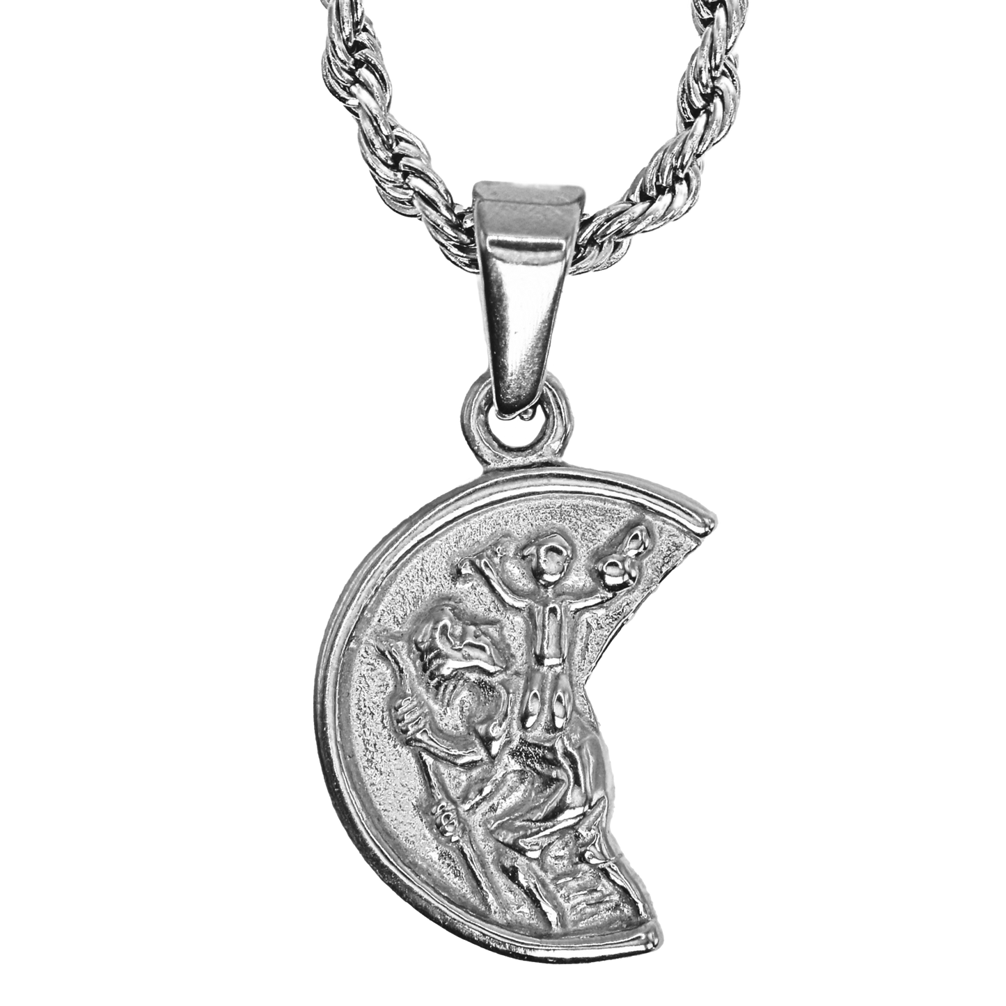 Cadena Rope Fina con Medalla de Saint Cristopher