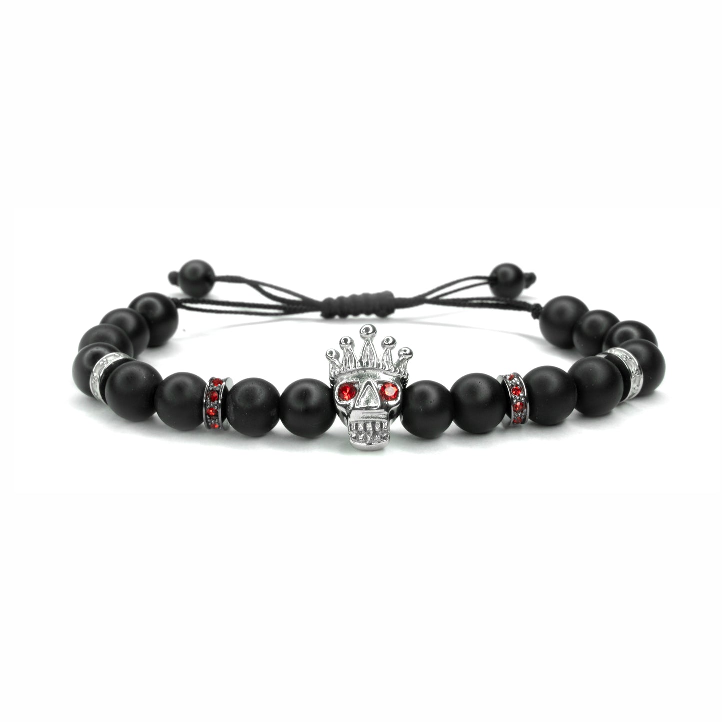 Pulsera Silver Red Death King