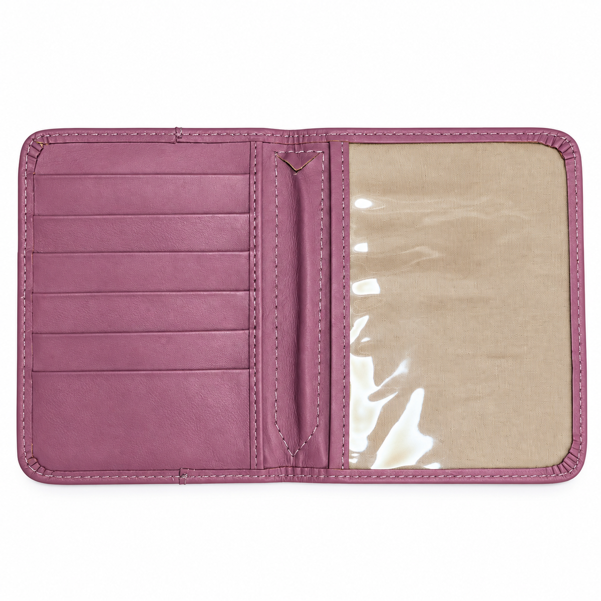 Porta Pasaporte Rosa Viejo