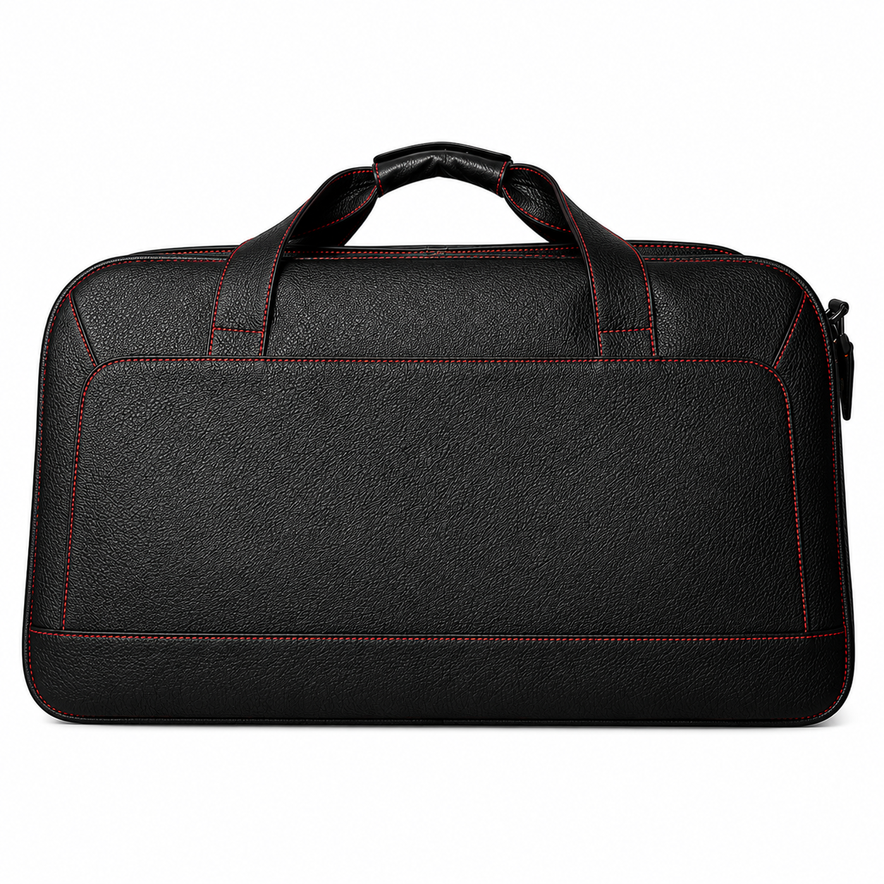Travel Bag Negro Granulado interior Rojo