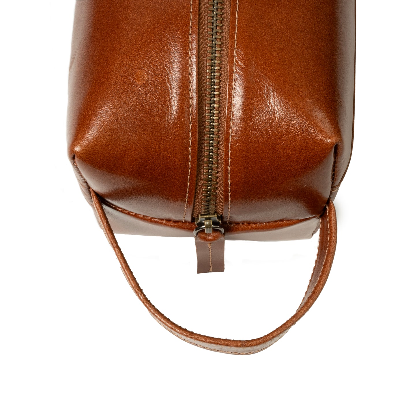 Neceser Mini Marron Brilloso Claro