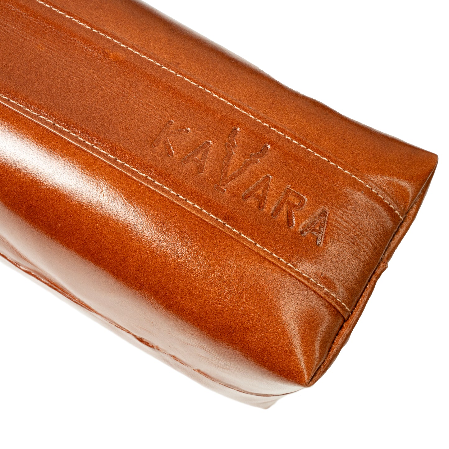 Neceser Mini Marron Brilloso Claro