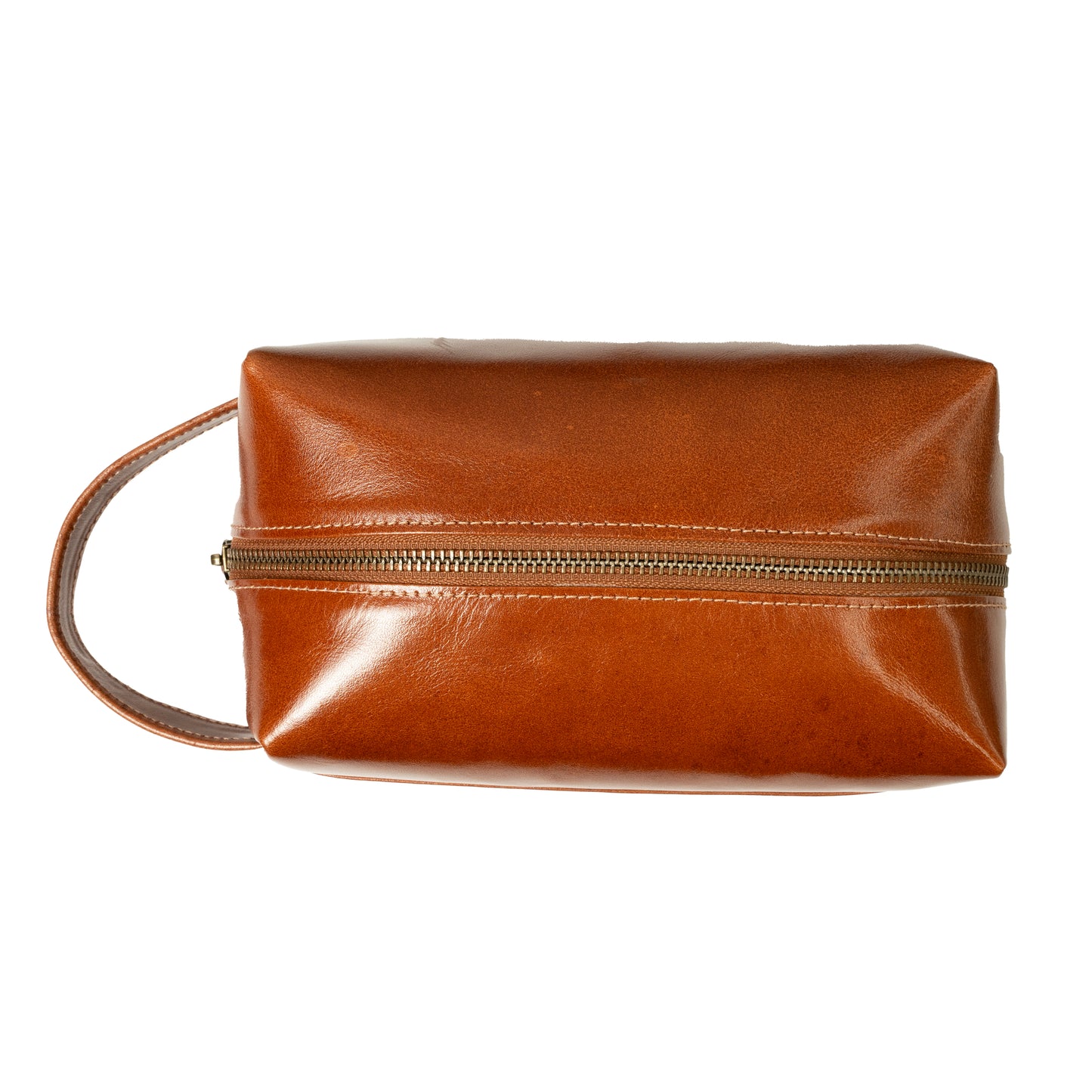 Neceser Mini Marron Brilloso Claro
