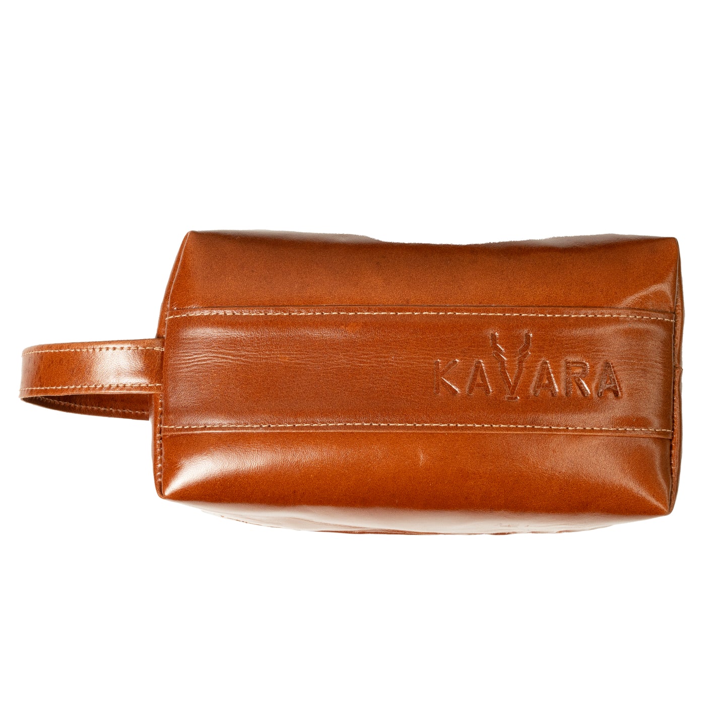 Neceser Mini Marron Brilloso Claro