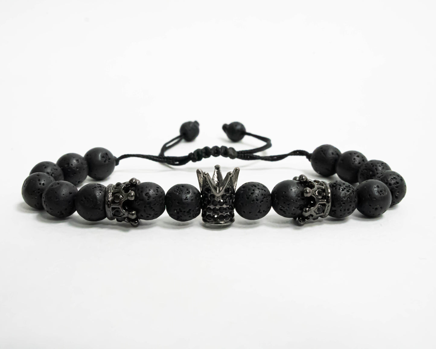 Pulsera King of the Kings Rodio Macrame Volcanica