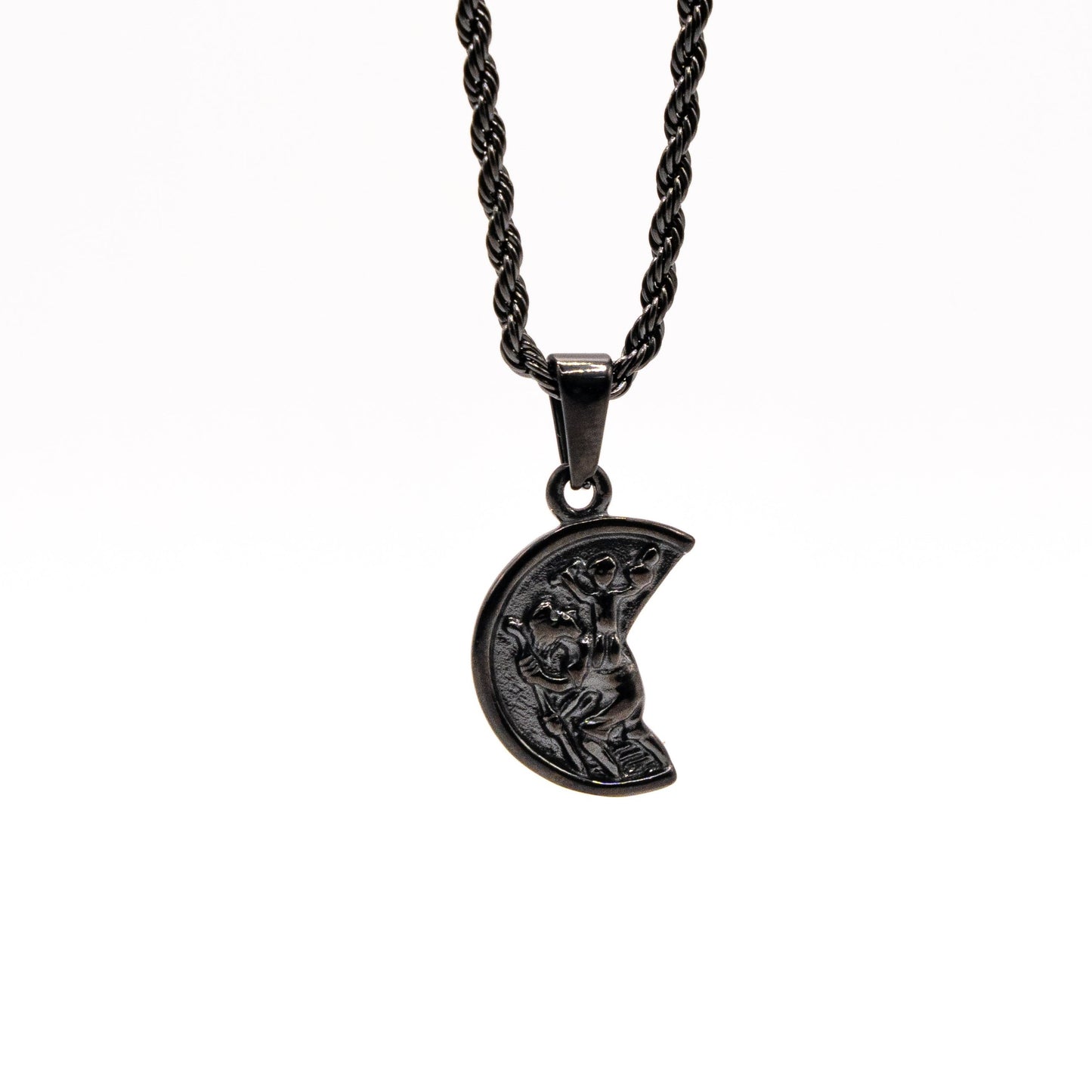 Cadena Rope Fina con Medalla de Saint Cristopher