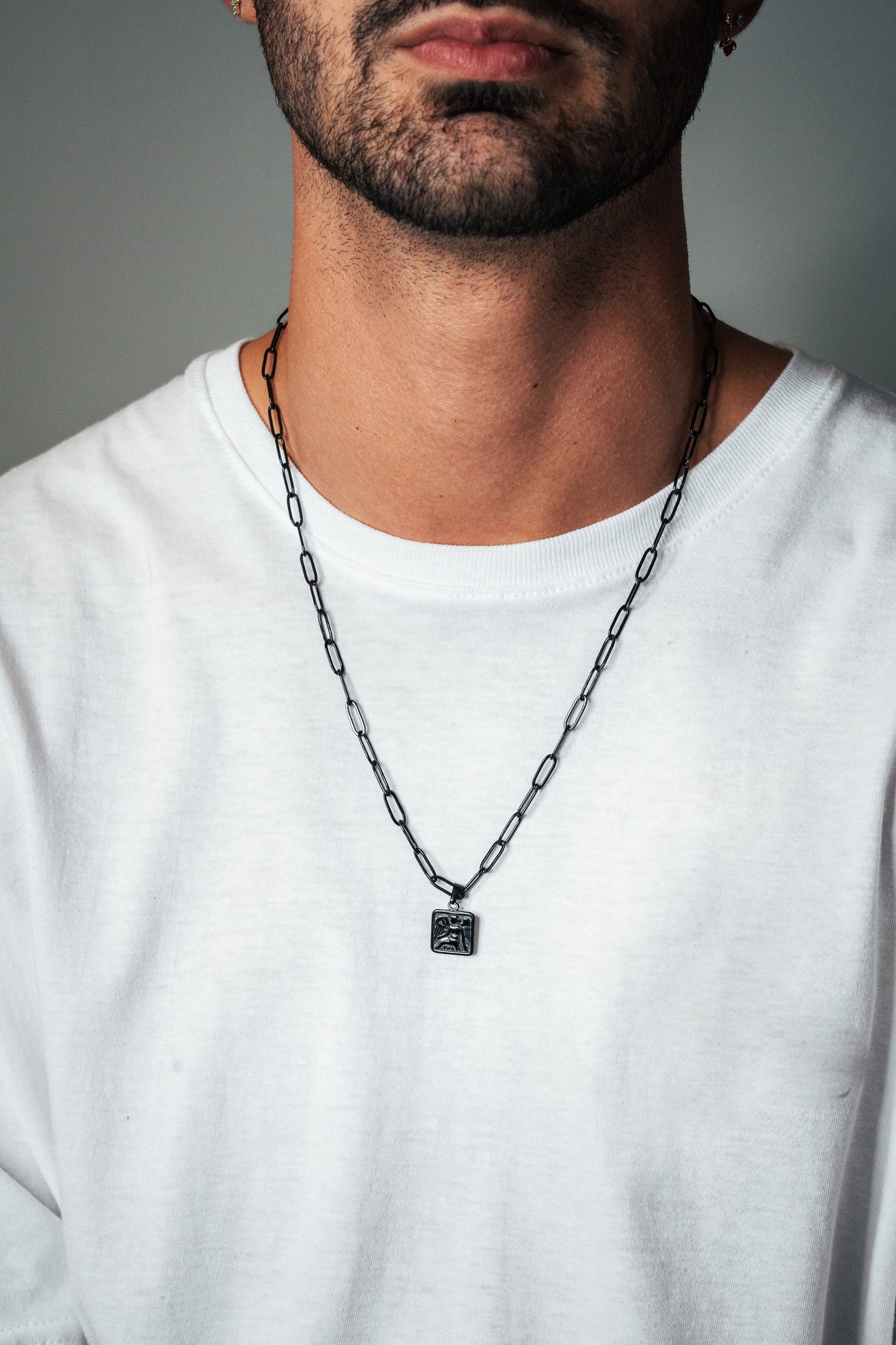 Cadena Clip con Medalla de Lucifer