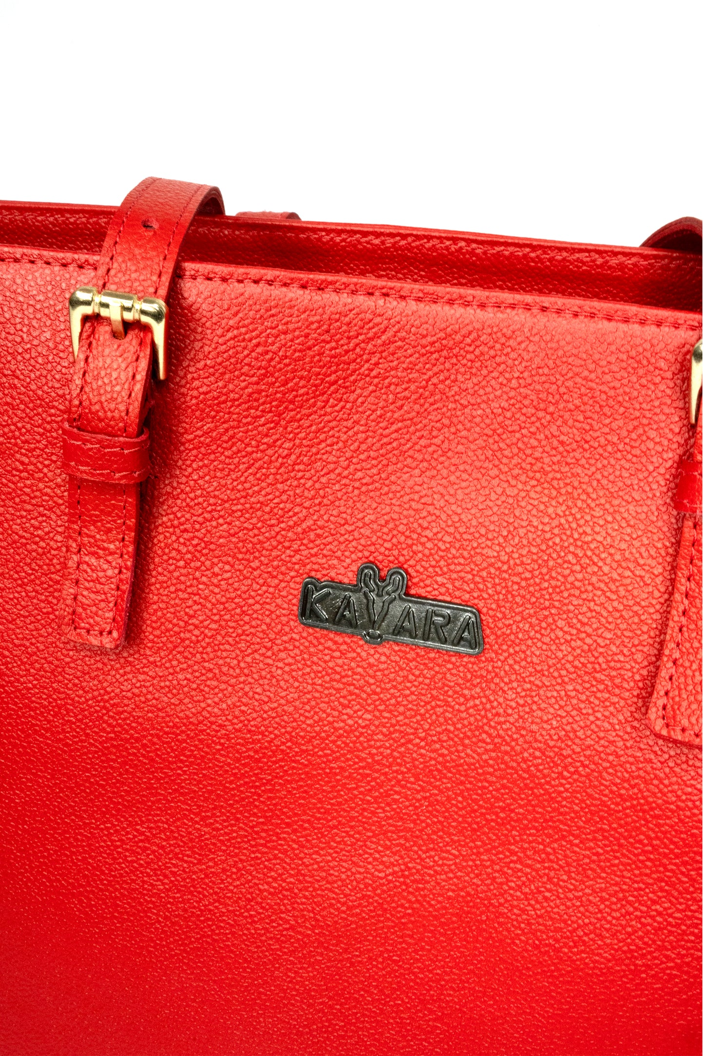 Cartera Tote Rojo Granulado