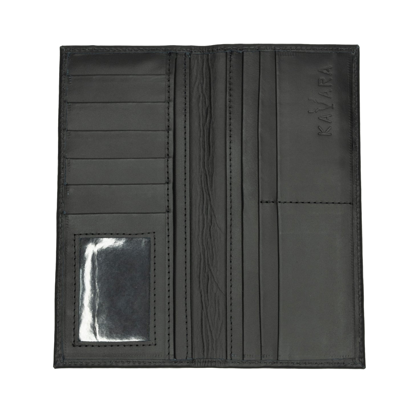 Billetera Larga Negro Mate