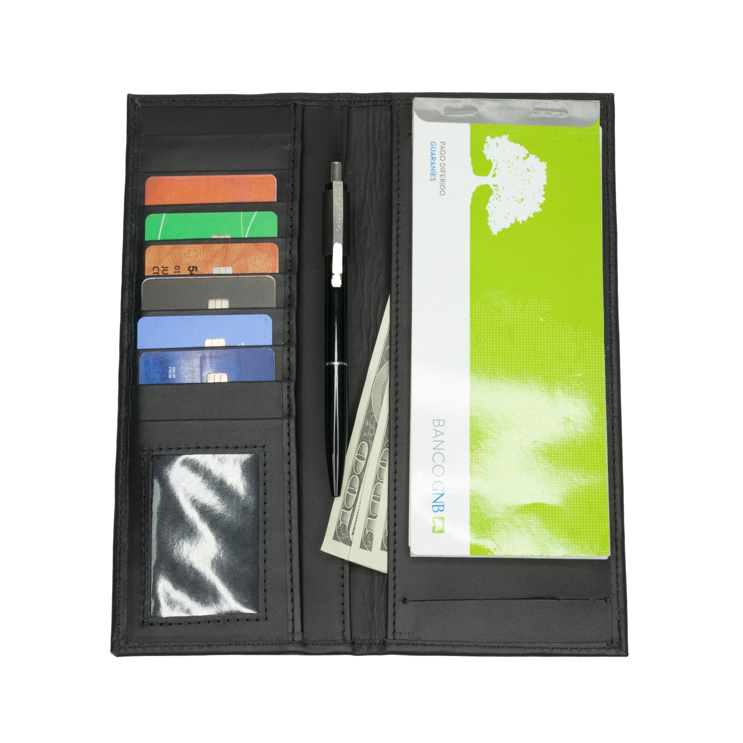 Porta Chequera Negro Mate