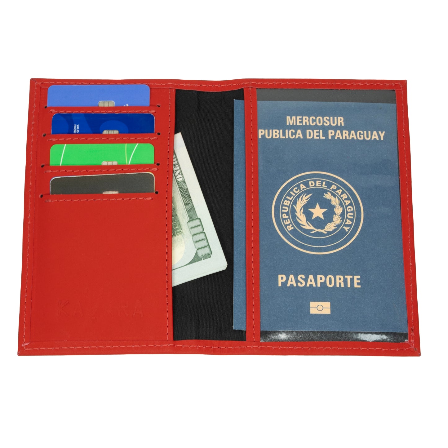 Porta Pasaporte Rojo Ferrari