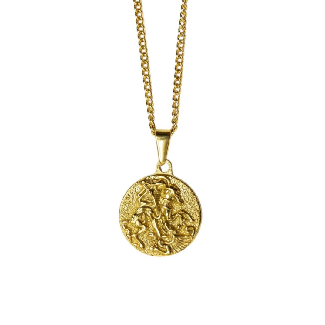 Cadena Cubana Fina con Medalla de San Jorge