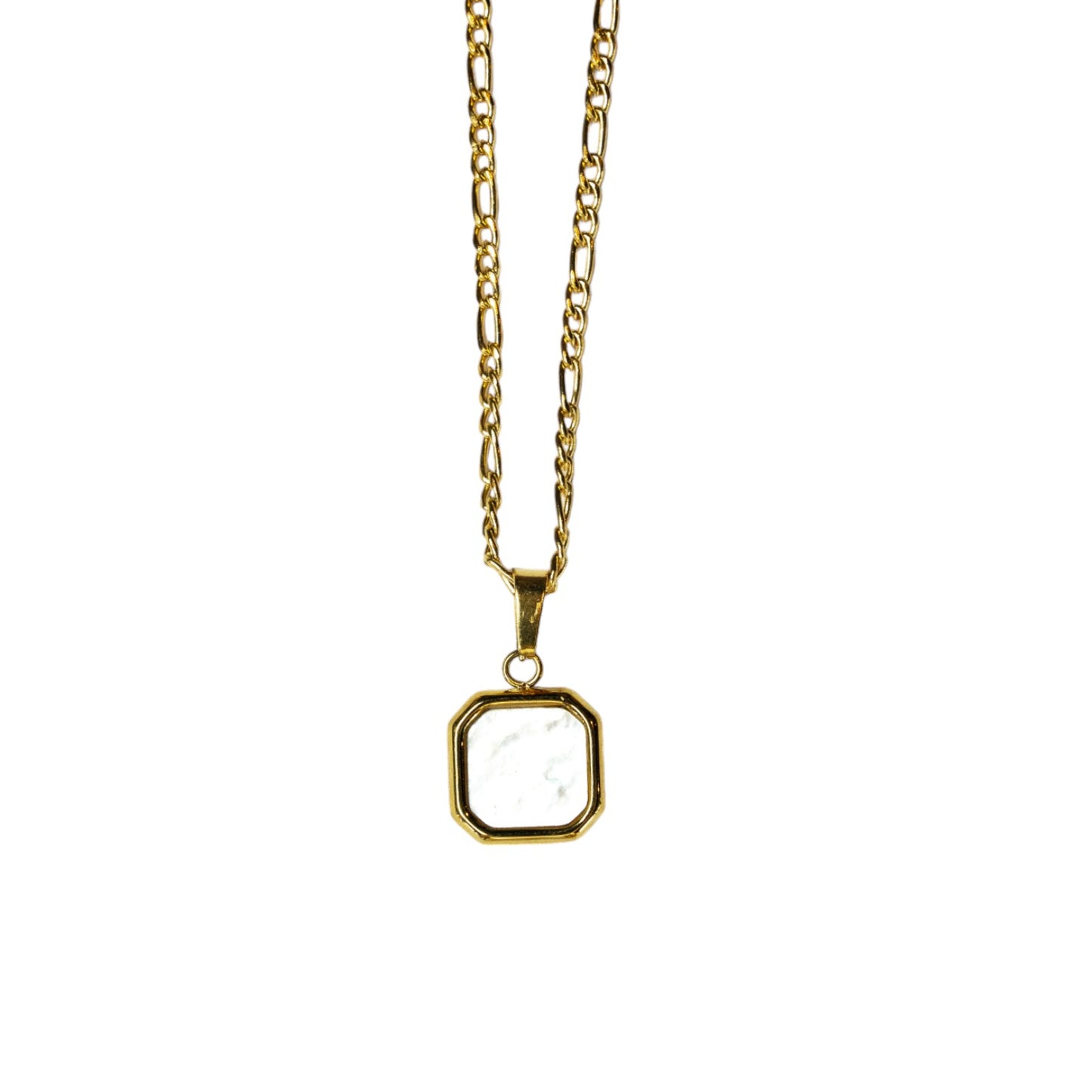 Cadena Figaro con Dije Square Nacar