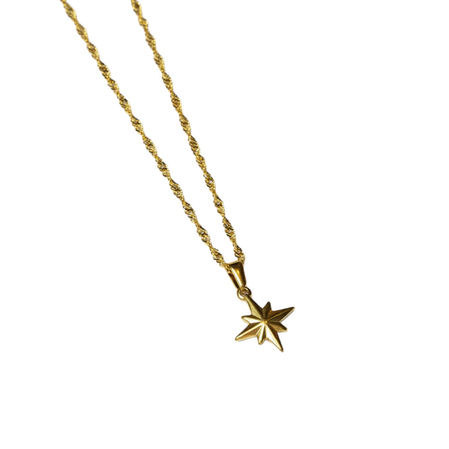 Cadena Curb con Estrella de Belen