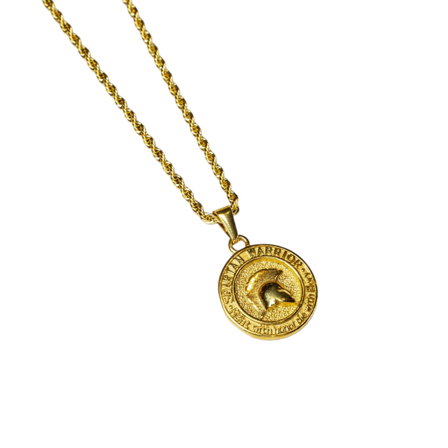 Cadena Rope Fina con Medalla Espartana