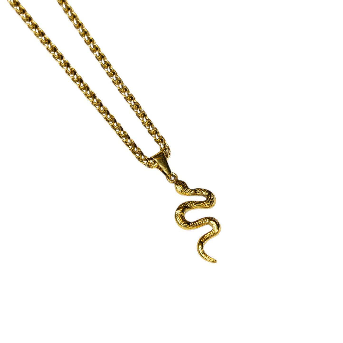 Cadena Wheat con Dije Snake