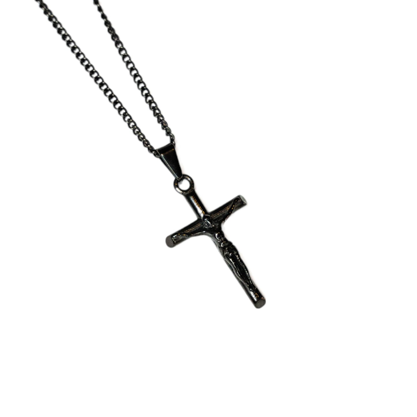 Cadena Cubana Fina con Crucifijo