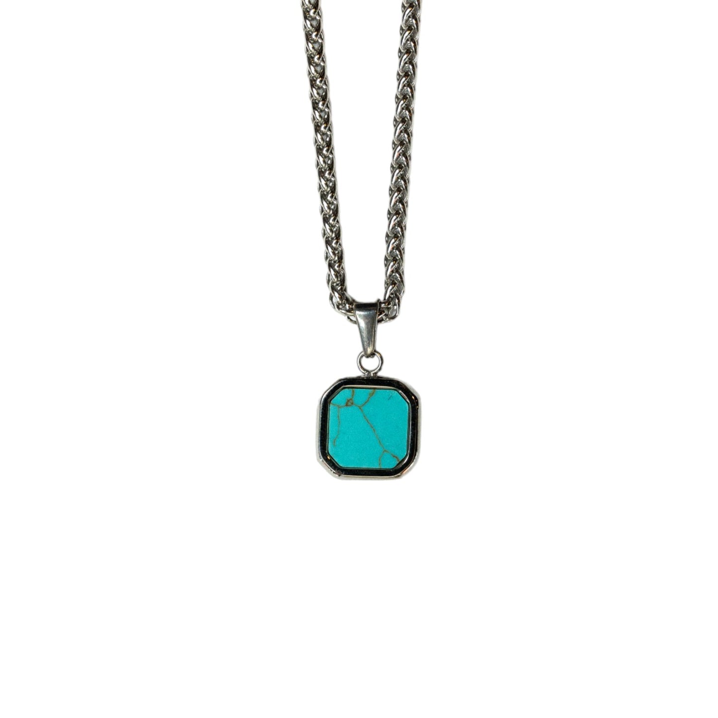 Cadena Wheat con Square Turquoise