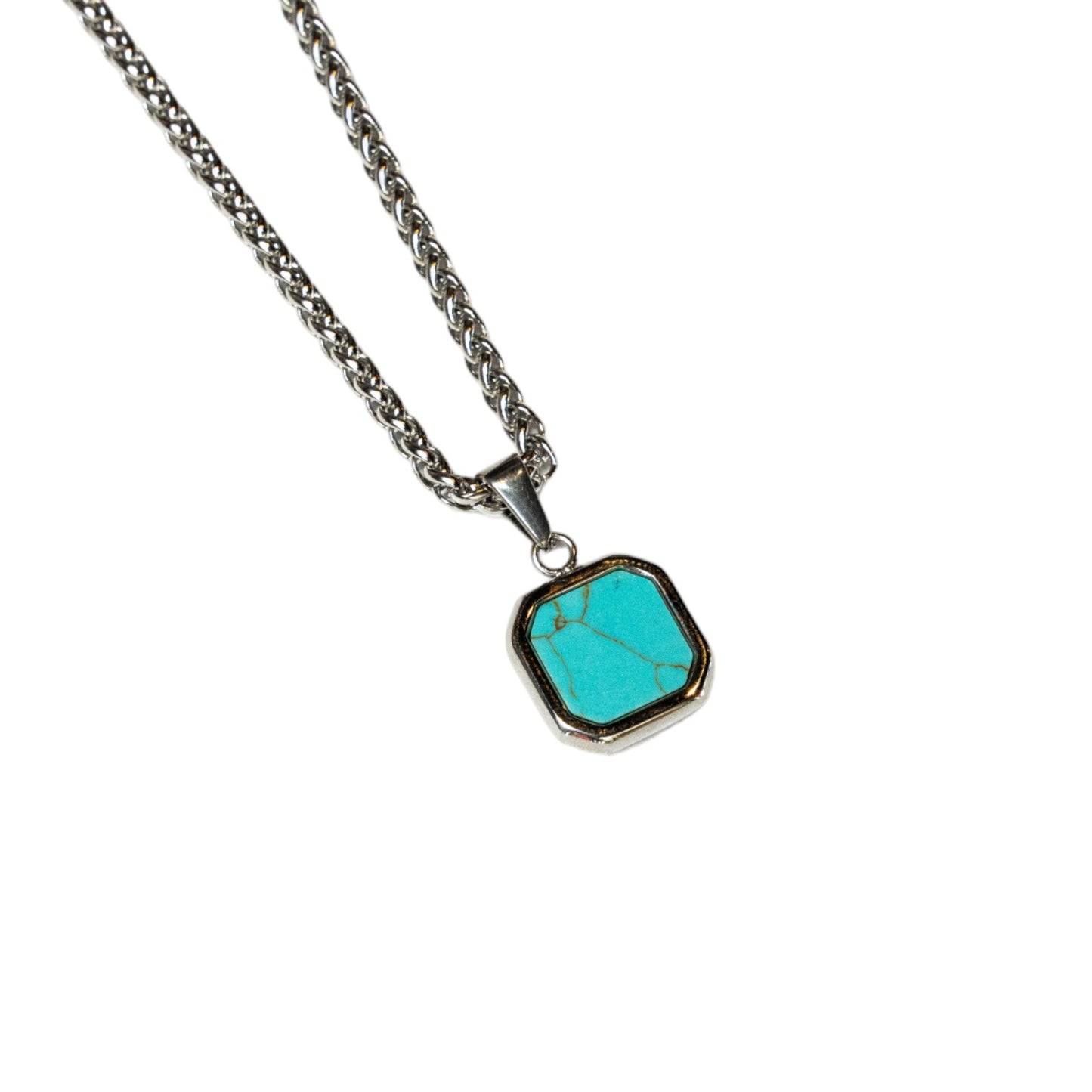 Cadena Wheat con Square Turquoise