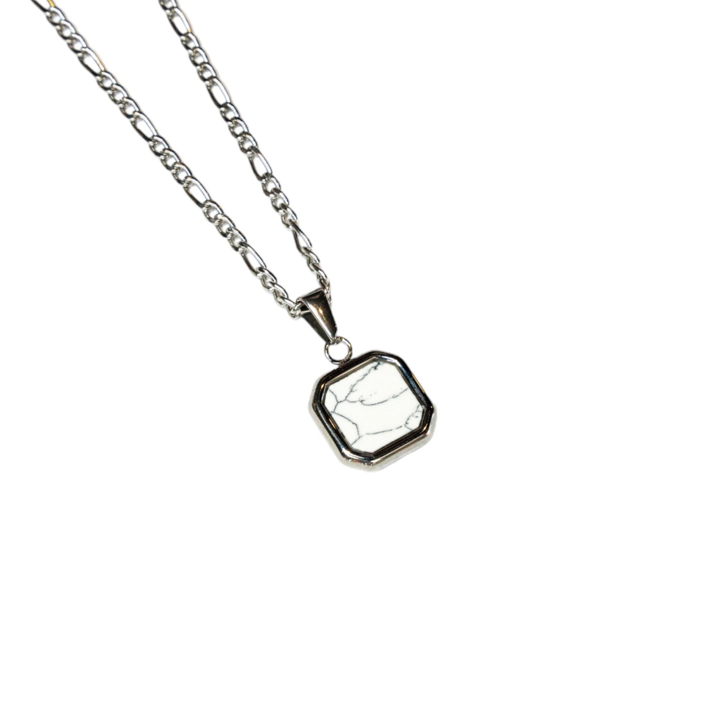 Cadena Cubana Fina con Dije Square Marmol