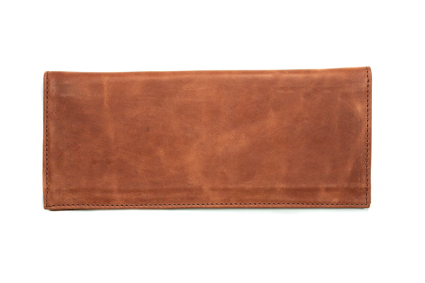 Porta Chequera Marron Rojizo Vintage