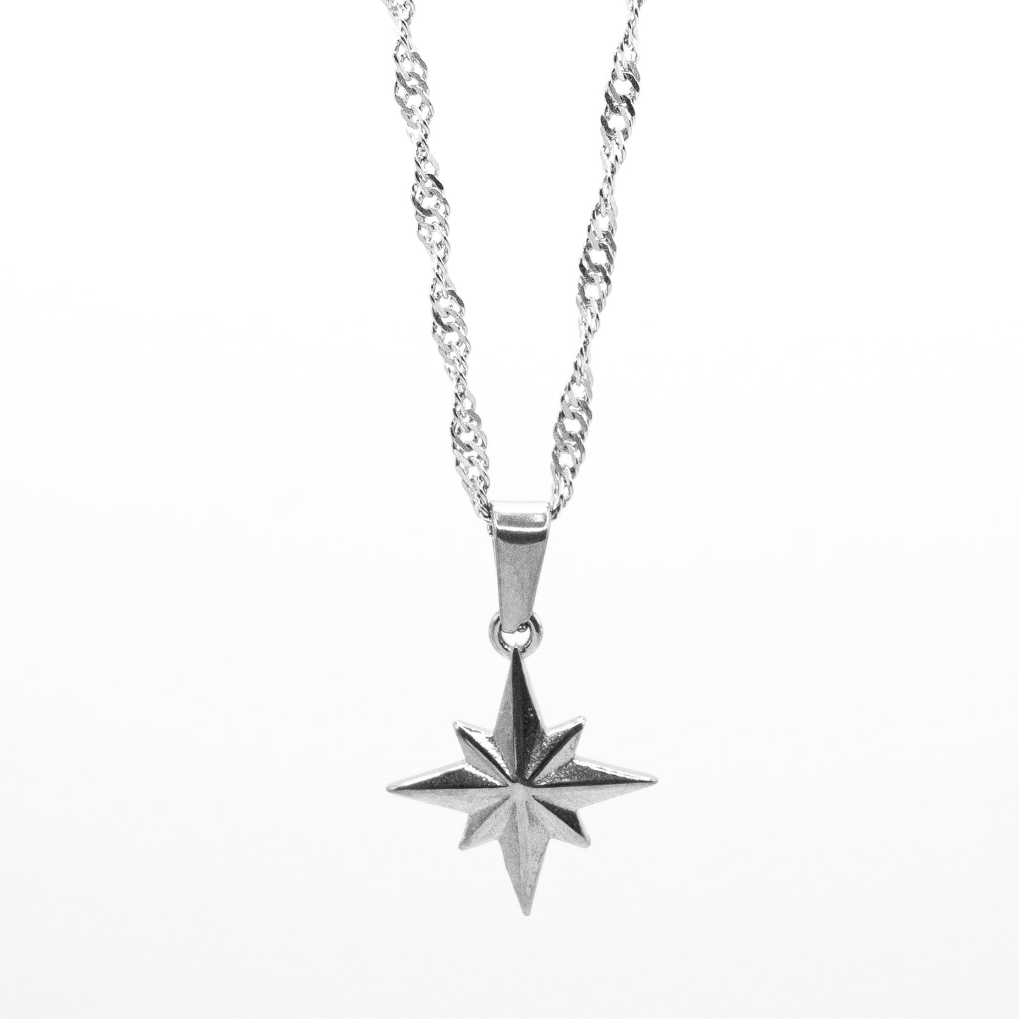 Cadena Curb con Estrella de Belen