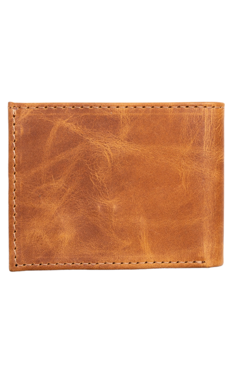 Billetera Compacta Mostaza Vintage