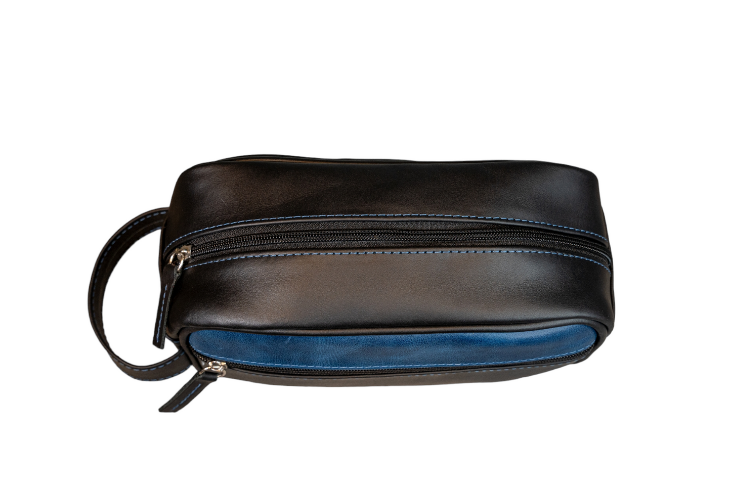 Neceser Compacto Negro Mate interior Azul Vintage