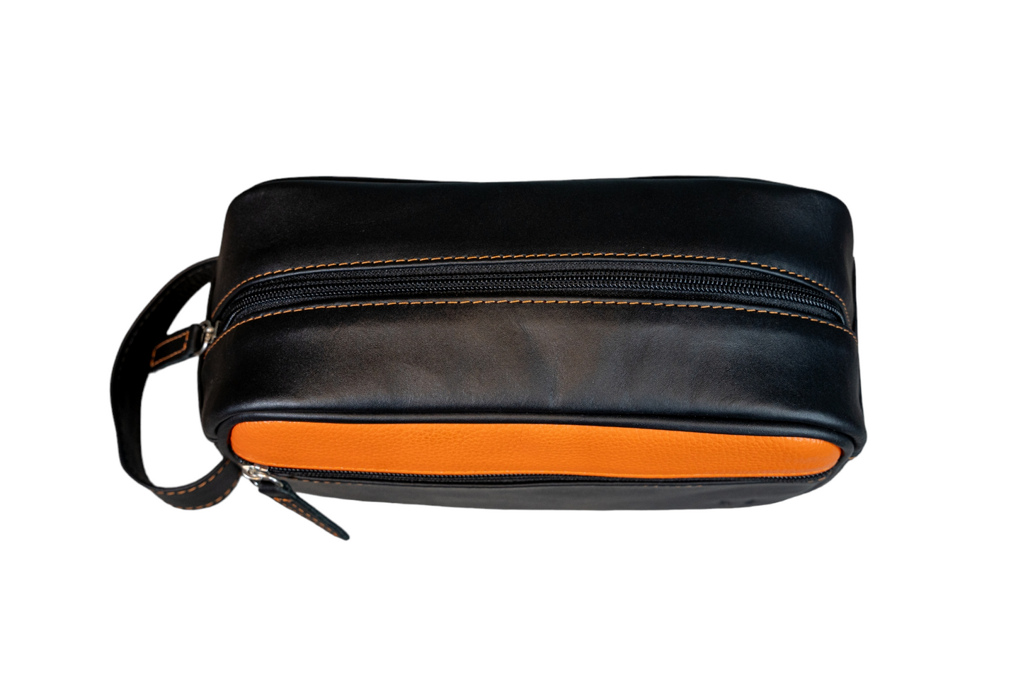 Neceser Compacto Negro Mate interior Naranja