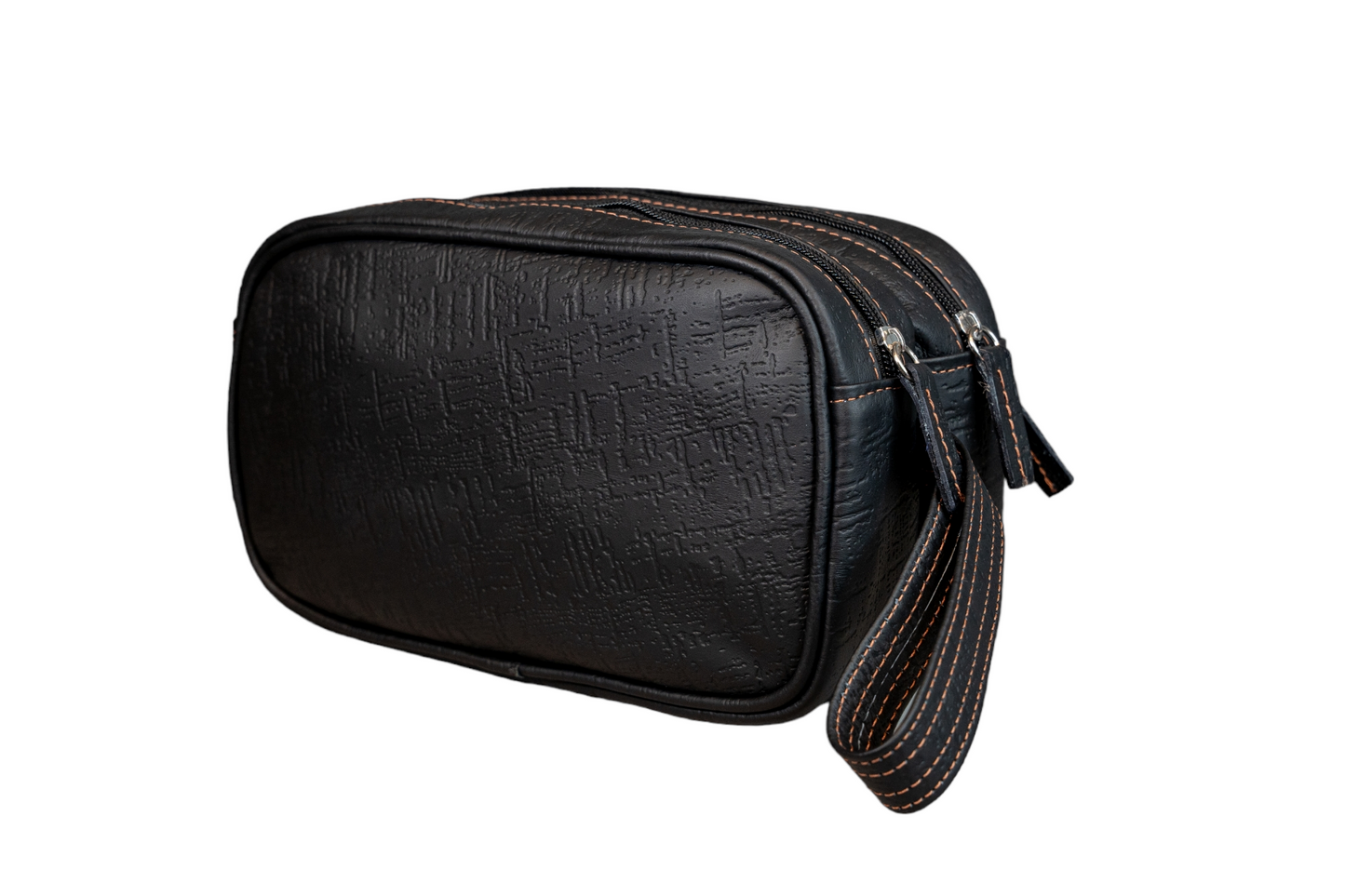 Neceser Doble Negro Egipcio interior Mostaza Vintage