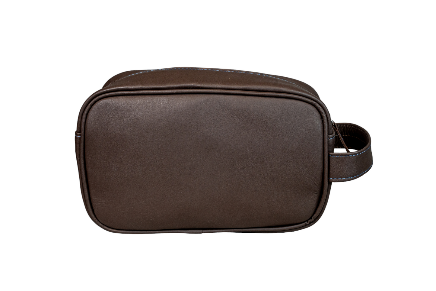 Neceser Compacto Marron Chocolate interior Azul Mate
