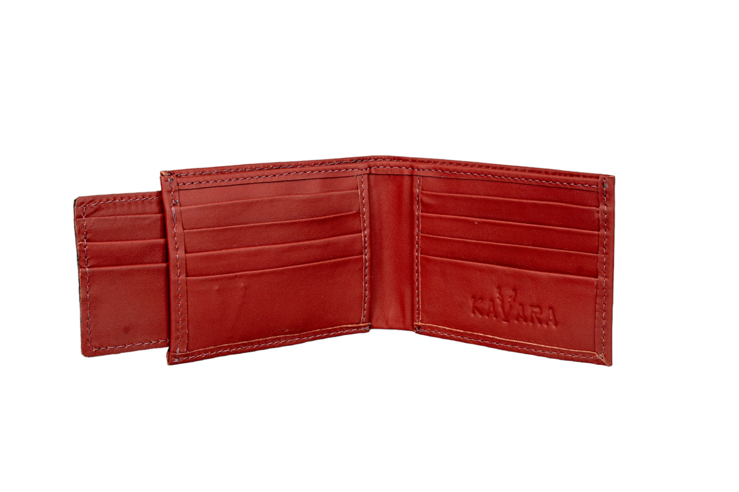 Billetera con Tarjetero Extraible Rojo Vino