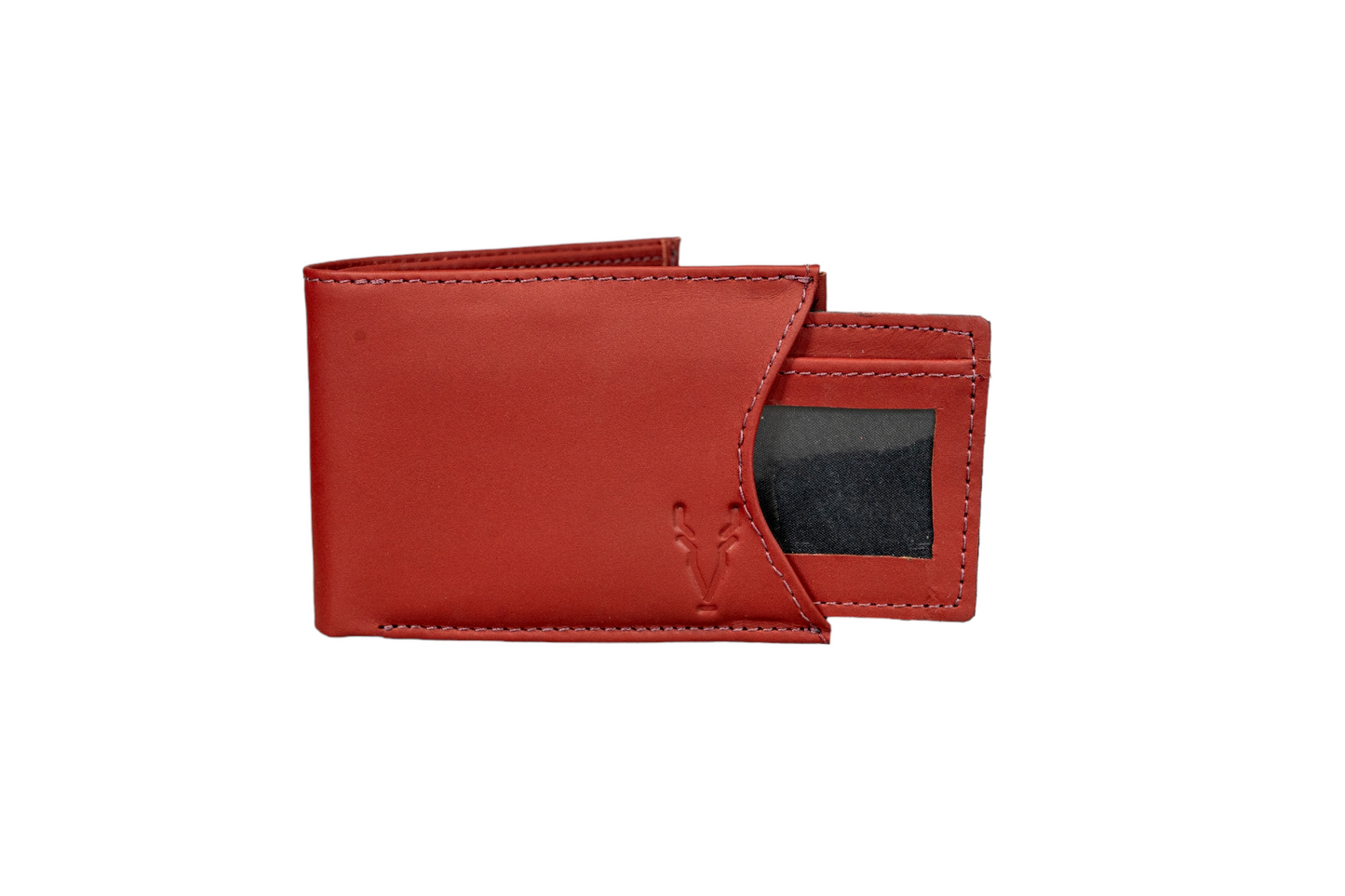 Billetera con Tarjetero Extraible Rojo Vino