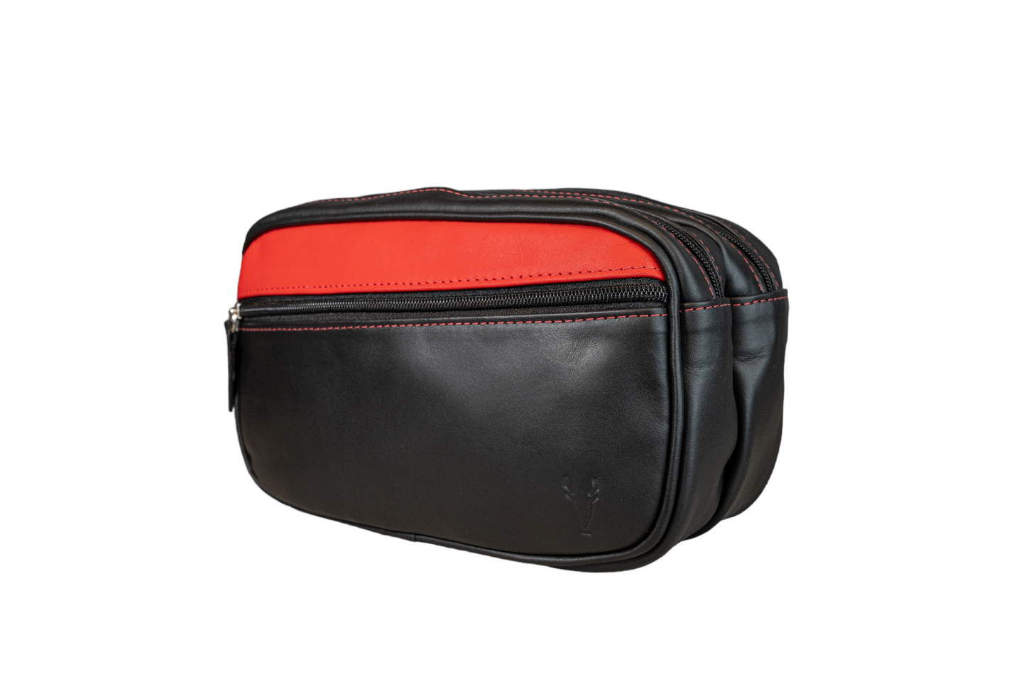 Neceser Doble Negro Mate interior Rojo Ferrari