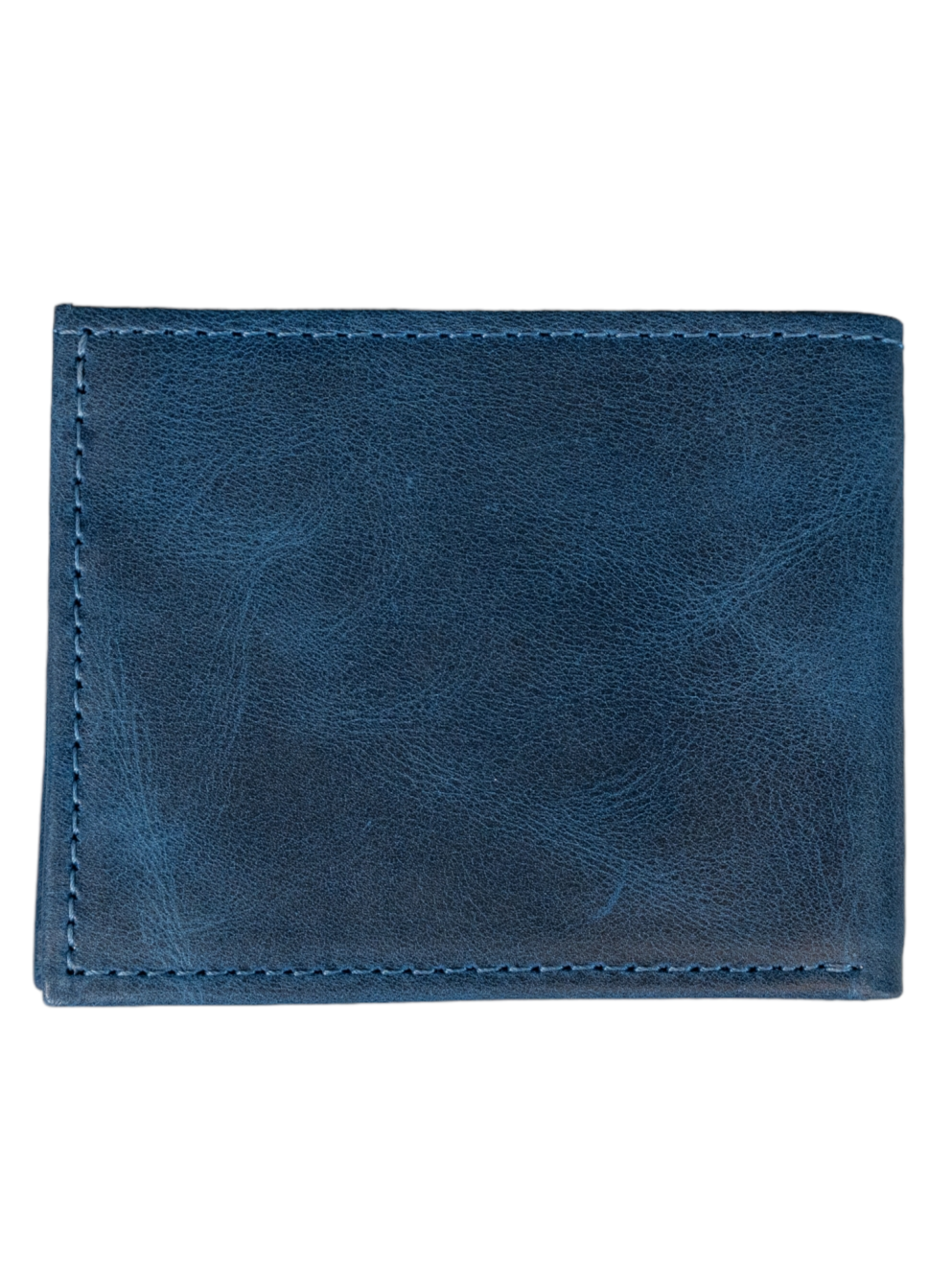 Billetera Compacta Azul Vintage