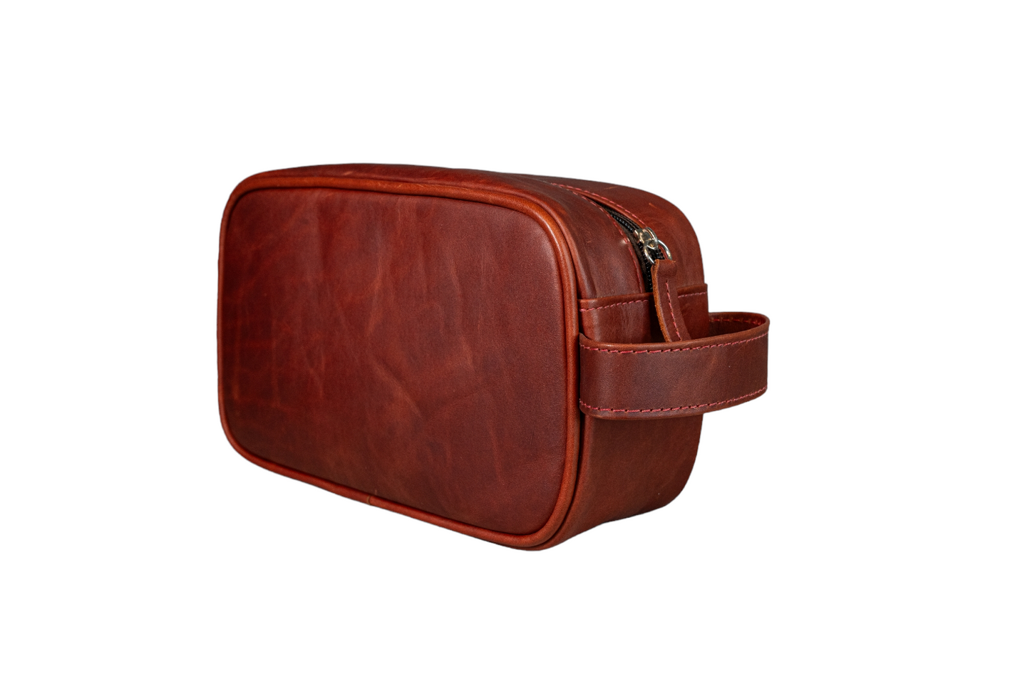 Neceser Compacto Marron Rojizo Vintage interior Rojo Vintage