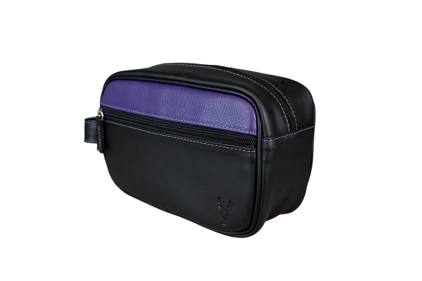 Neceser Compacto Negro Mate interior Lila