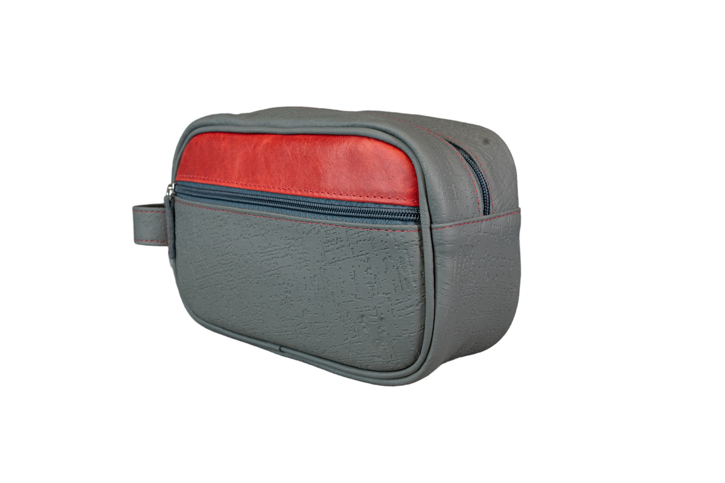 Neceser Compacto Gris Egipcio interior Rojo Vintage