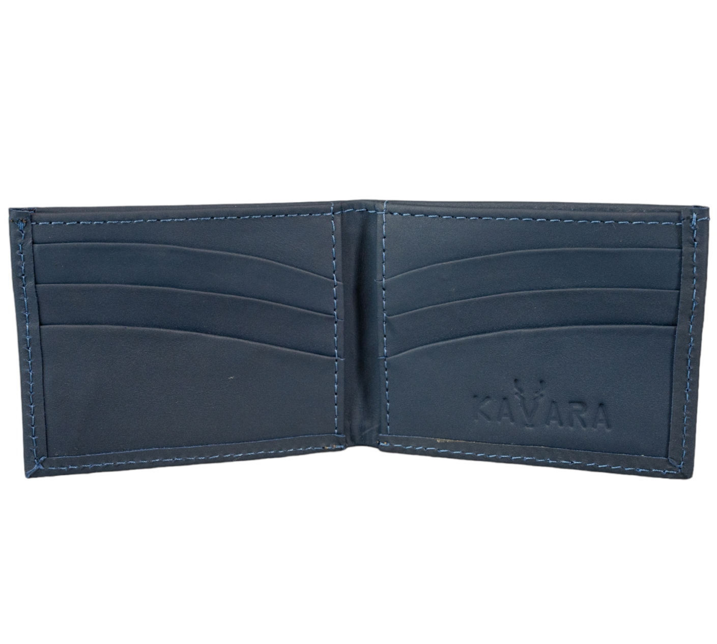 Billetera Compacta Azul Mate