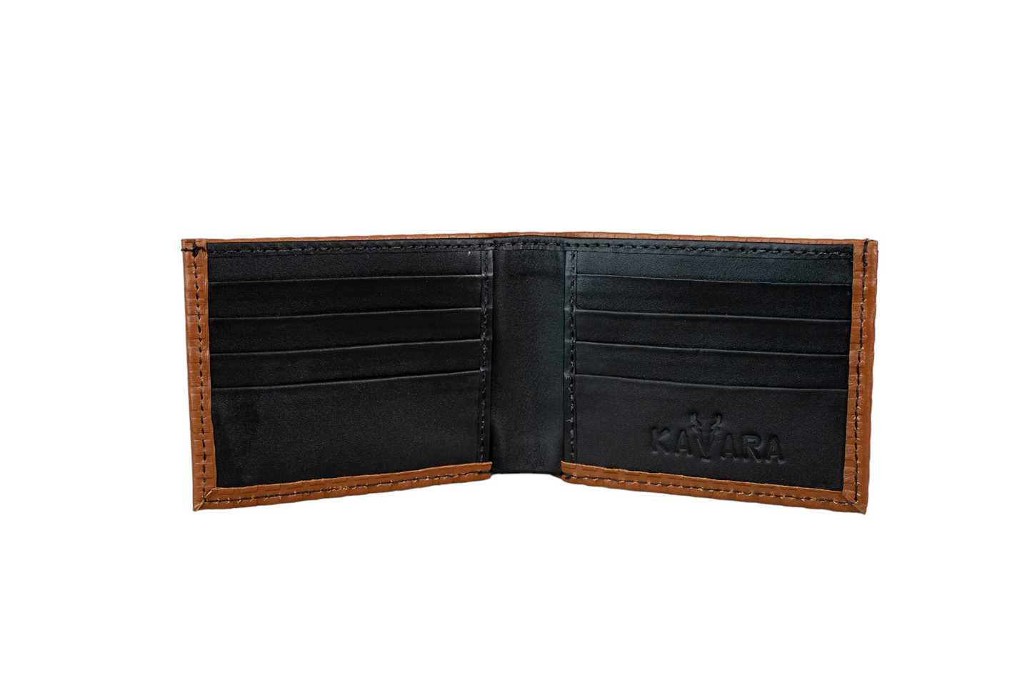 Billetera Grande Marron Diamante interior Negro Mate