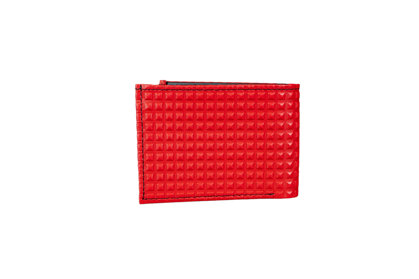 Billetera Grande Rojo Diamante interior Negro Mate